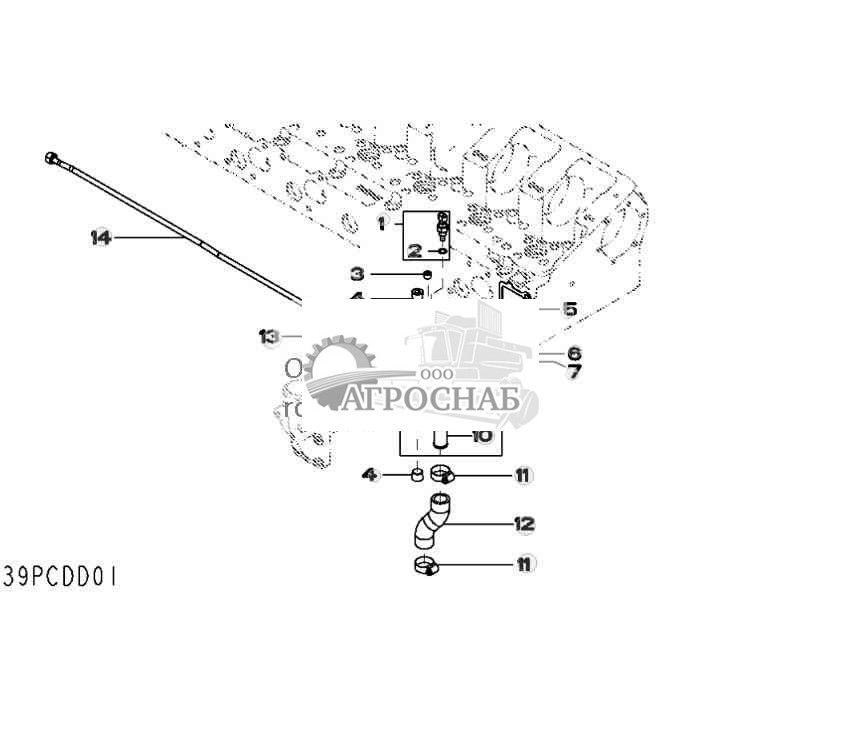 3903 Корпус термостата 
